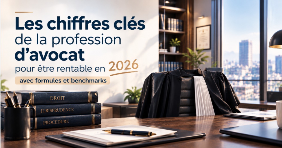 Les 9 KPIs que chaque cabinet d'avocat doit suivre pour être rentable en 2026 , avec formules et benchmarks