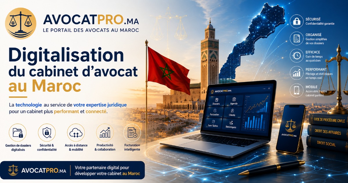 Digitalisation du Cabinet D’avocat au Maroc