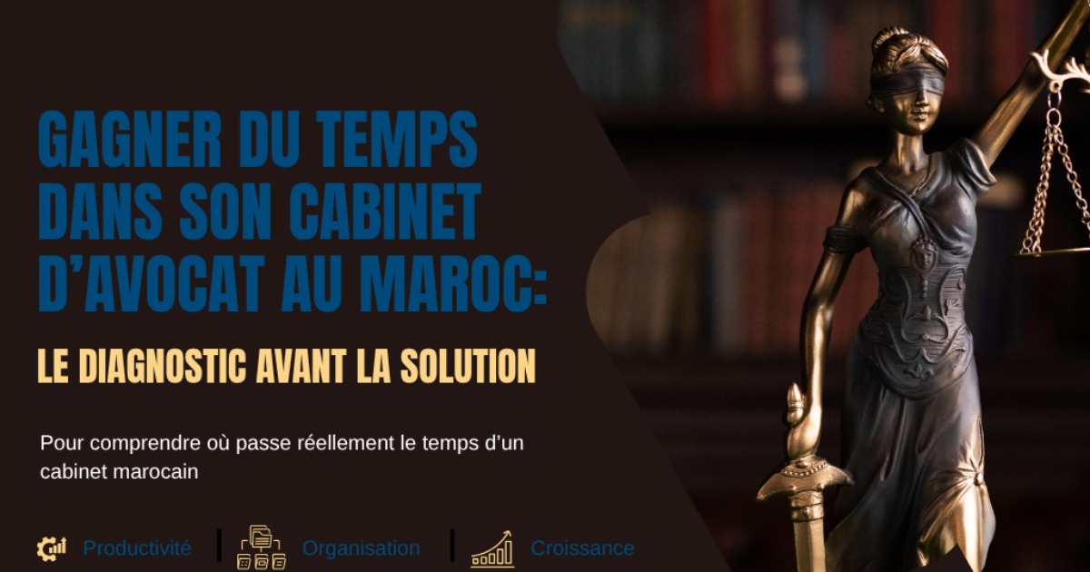 Gagner du temps dans son cabinet d'avocat au Maroc: le diagnostic avant  la solution