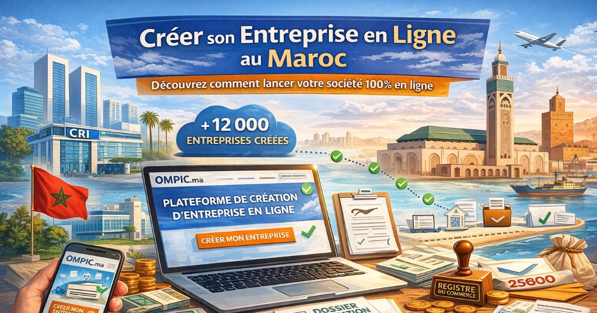 Créer une entreprise au Maroc en ligne : étapes, documents et conseils