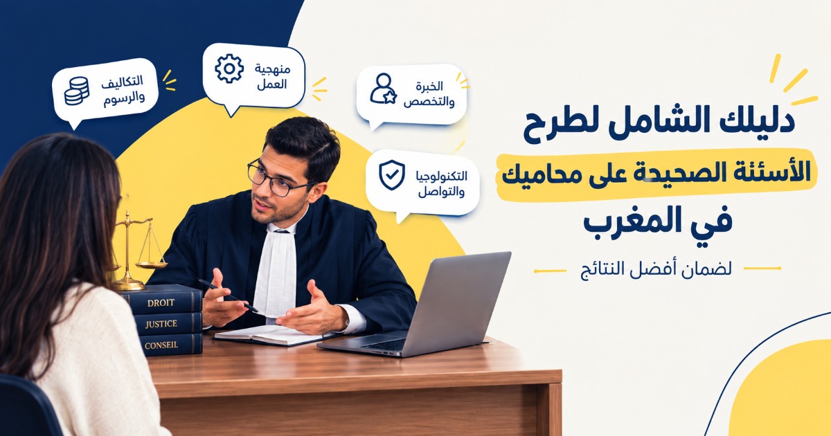 شنو خاصك تسول عليه المحامي ديالك من البداية باش ما تضيعش الوقت