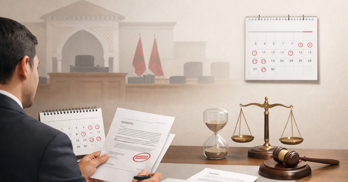 Délais de procédure civile au Maroc : erreurs à éviter