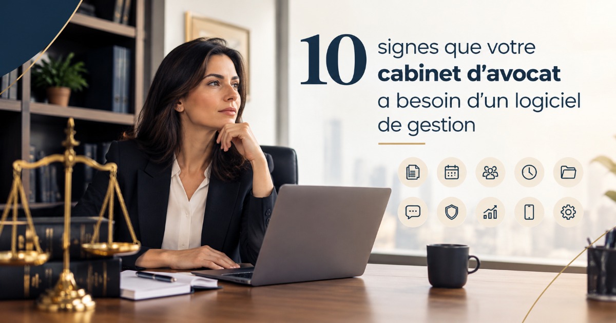 10 signes que votre cabinet
d'avocat a besoin d'un logiciel de
gestion