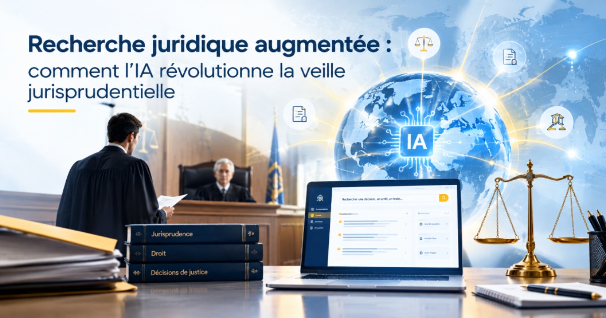 Recherche juridique augmentée: comment l'IA change la veille jurisprudentielle